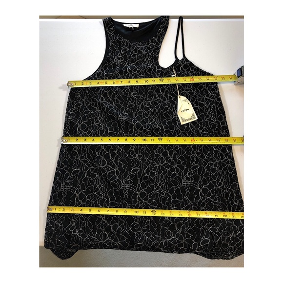 GS Cold Shoulder Cut Out Dress Party Black Lace by Entro Short Prom Dress - Picture 9 of 11